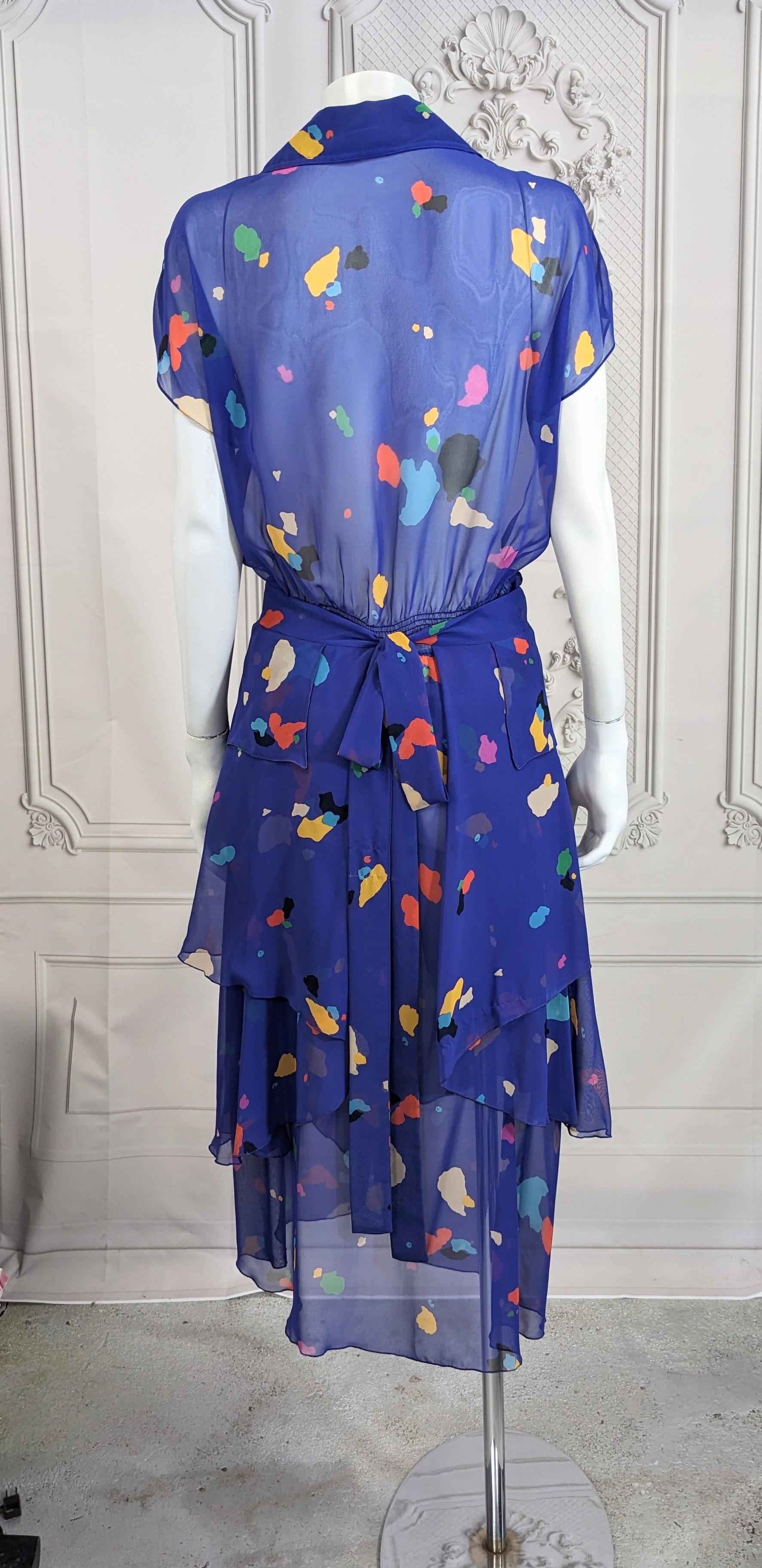Koos Van den Akker ensemble imprimé en mousseline Pour femmes en vente
