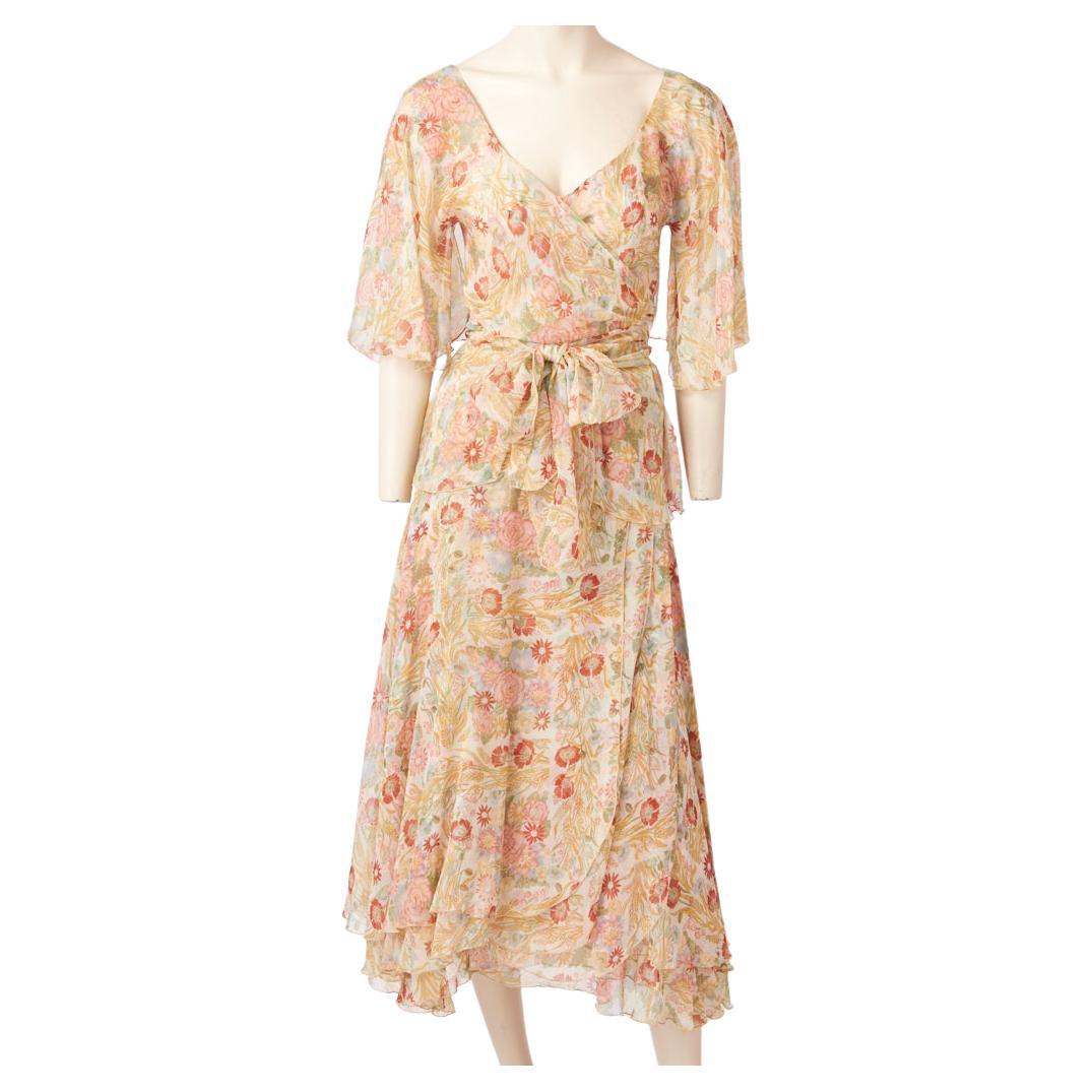 Koos van den Akker Floral Chiffon 2 piece Dress