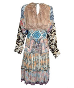 Koos Van den Akker Ikonisches Multi-Print-Patchwork-Ensemble, 1980er Jahre