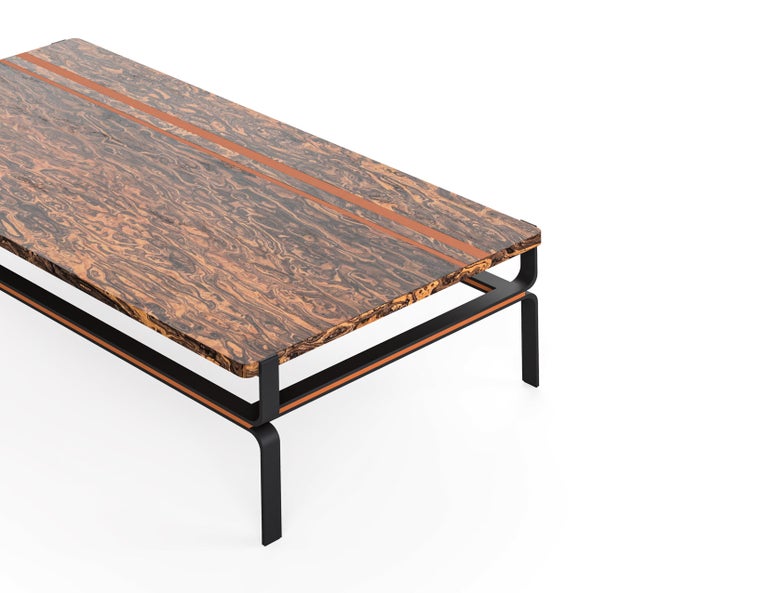 Walnut Burl Veneer Coffee Table For Sale at 1stDibs