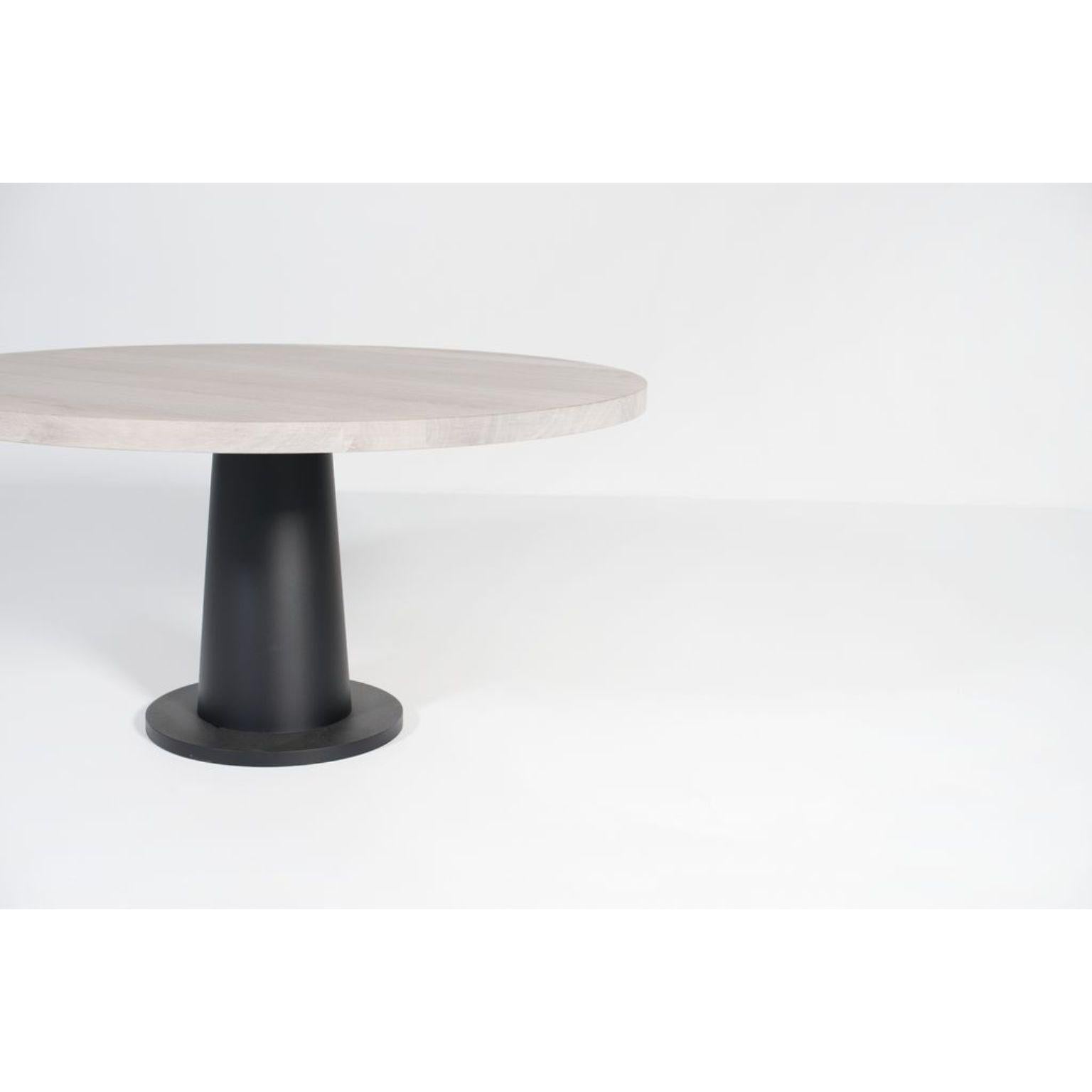 Dutch Kops Dining Table Round Two by Van Rossum For Sale