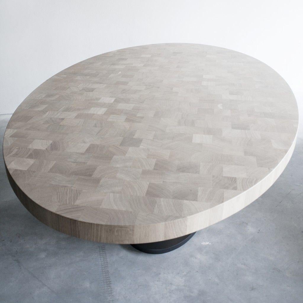 semi oval dining table