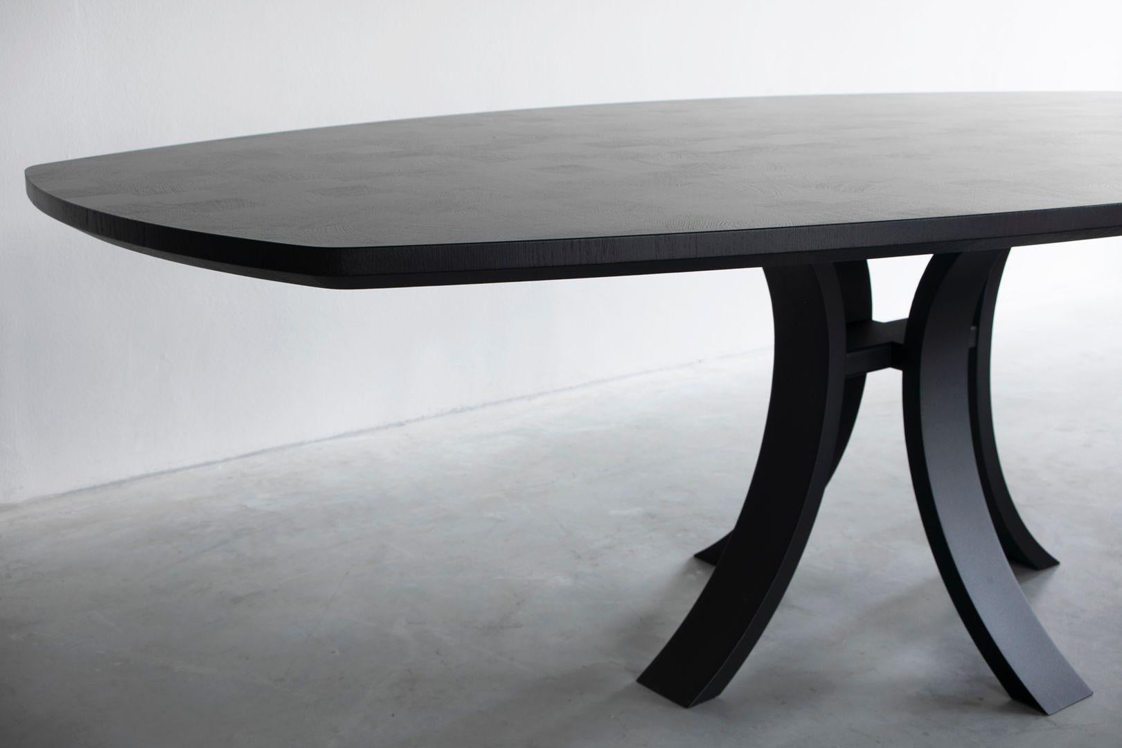semi oval dining table