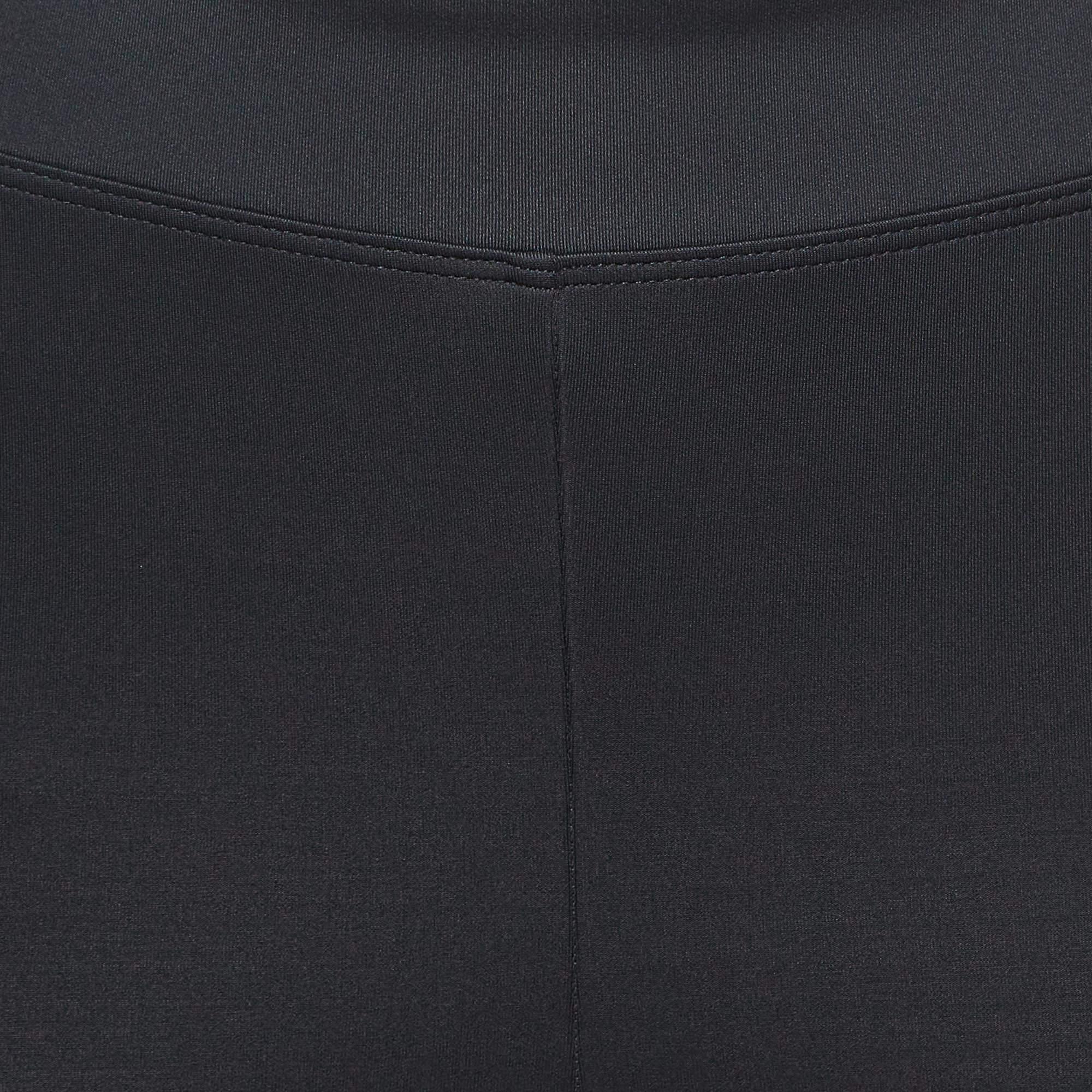 Koral - Leggings in jersey nero con bordi trasparenti in lurex L.L.A. In condizioni Nuovo in vendita a Dubai, Al Qouz 2