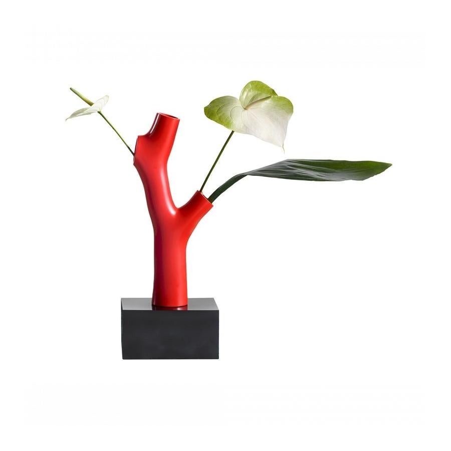 In Stock in Los Angeles, Korall Vase Red by Andrea Branzi, Made in Italy In New Condition In Beverly Hills, CA