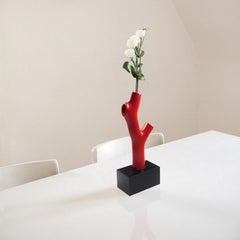 In Stock in Los Angeles, Korall Vase Red by Andrea Branzi, Made in Italy