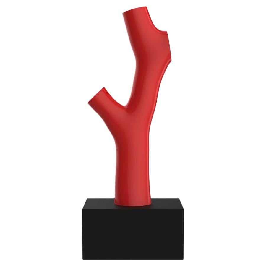 In Stock in Los Angeles, Korall Vase Red by Andrea Branzi, Made in Italy
