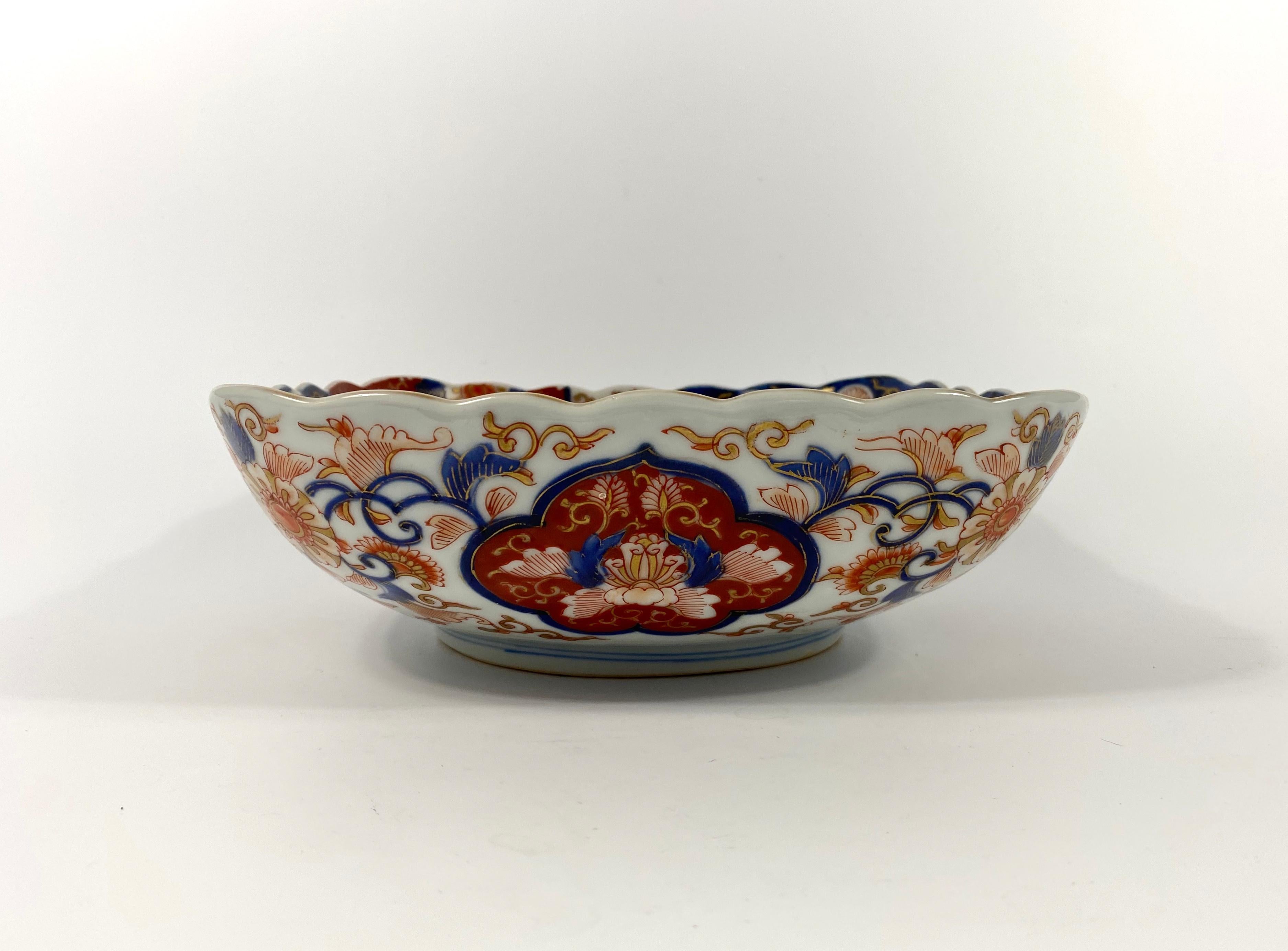 Koransha Imari Porcelain Bowl, circa 1890, Meiji Period In Good Condition In Gargrave, North Yorkshire