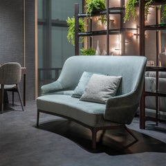 Koreen Woods Legs Small Gray Sofa