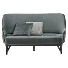 Kore Wooden Legs Small Gray Sofa