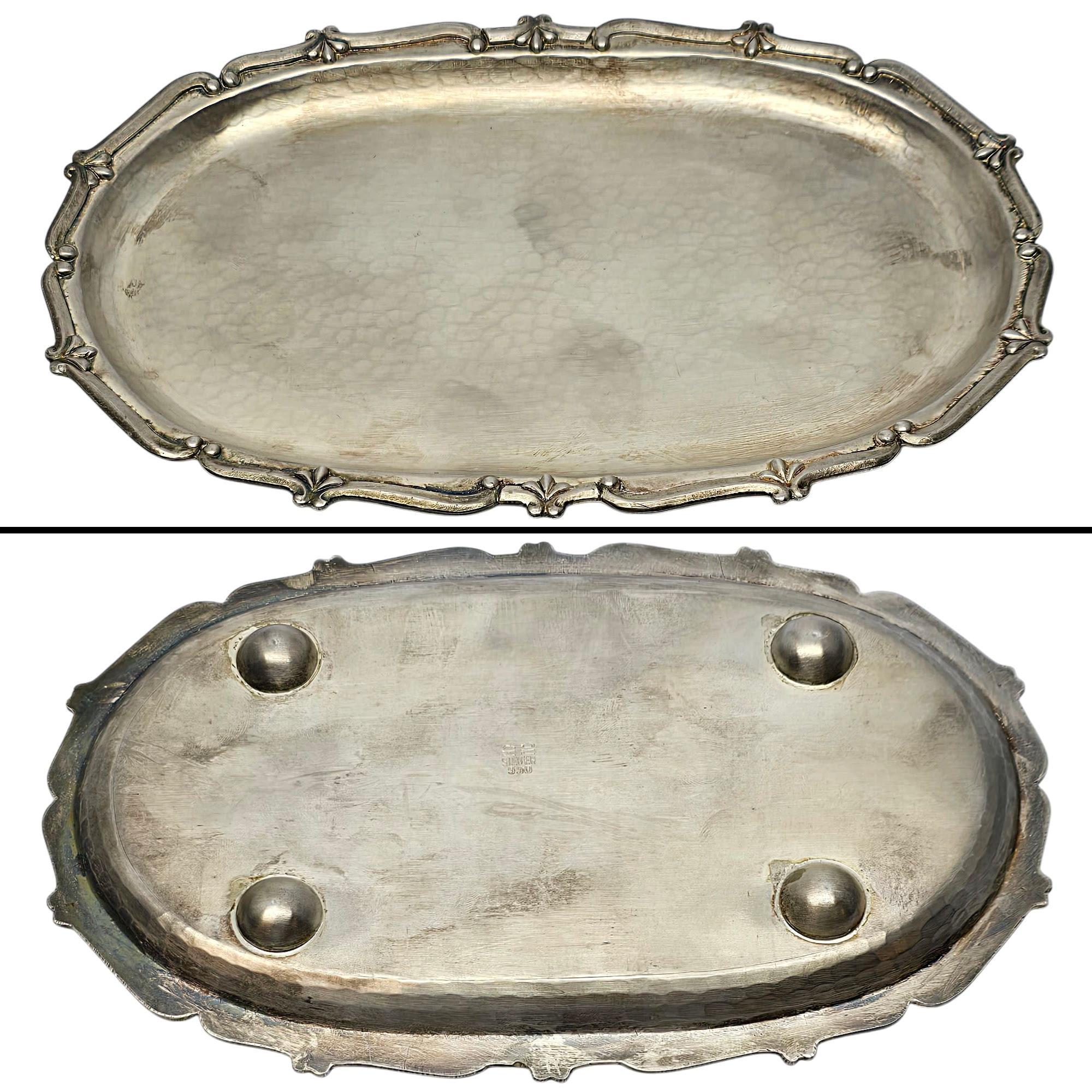 Set di ciotole per condimento in argento fine e dorato al 99% con scatola #20964 in vendita 3