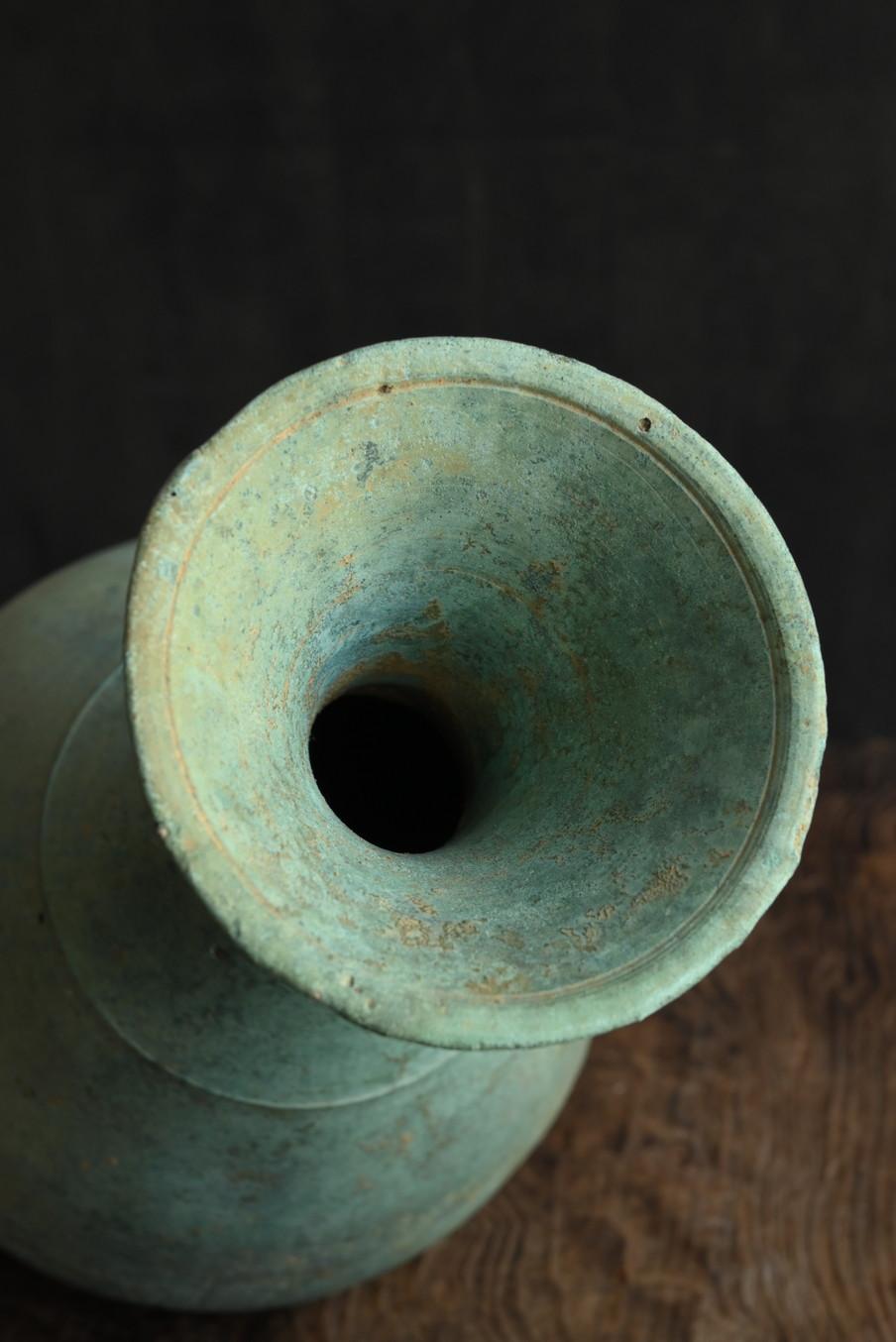 Korean Antique Bronze Vase / 12th-13th century / Wabi-Sabi Vase / Goryeo For Sale 7