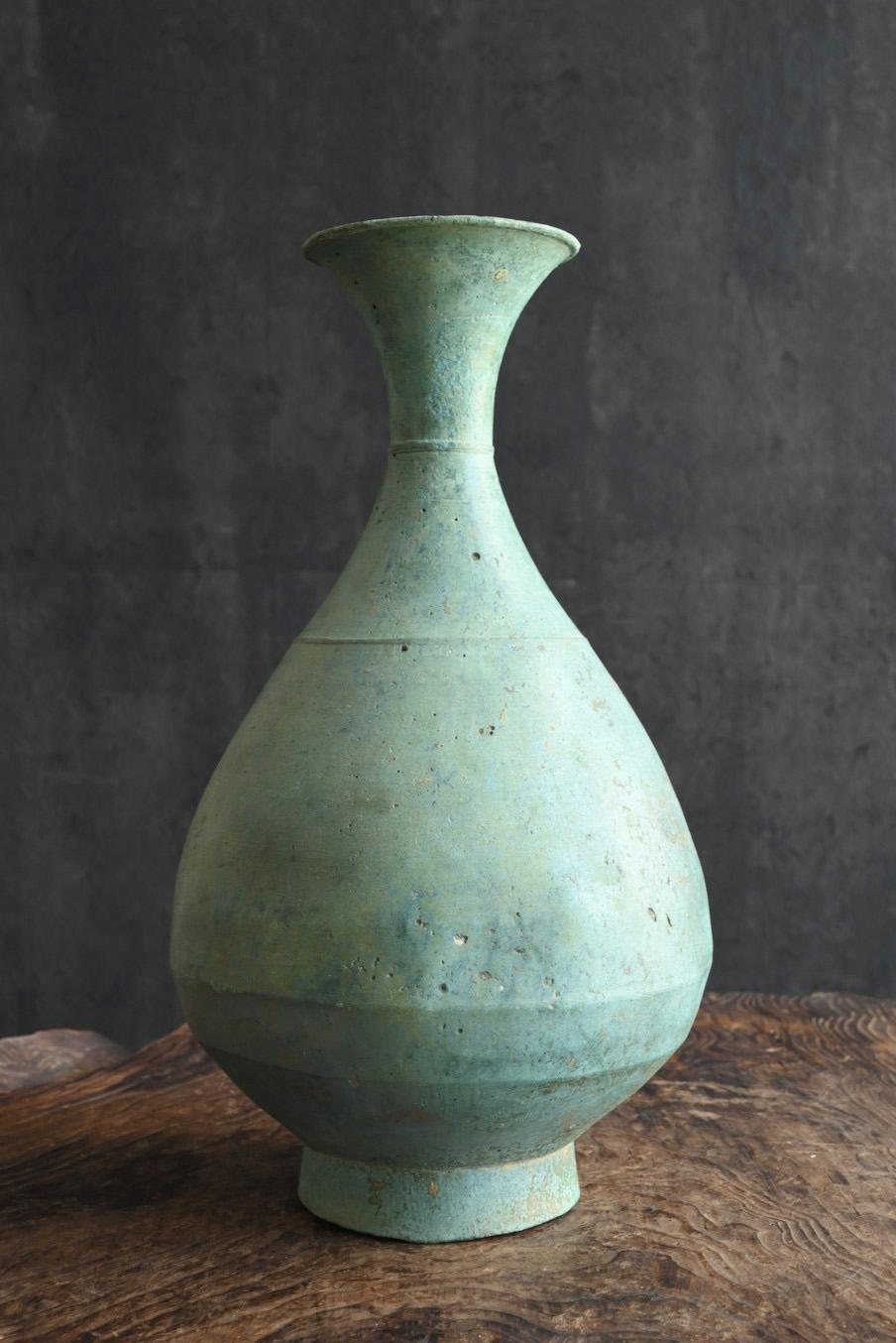 18th Century and Earlier Korean Antique Bronze Vase / 12th-13th century / Wabi-Sabi Vase / Goryeo For Sale