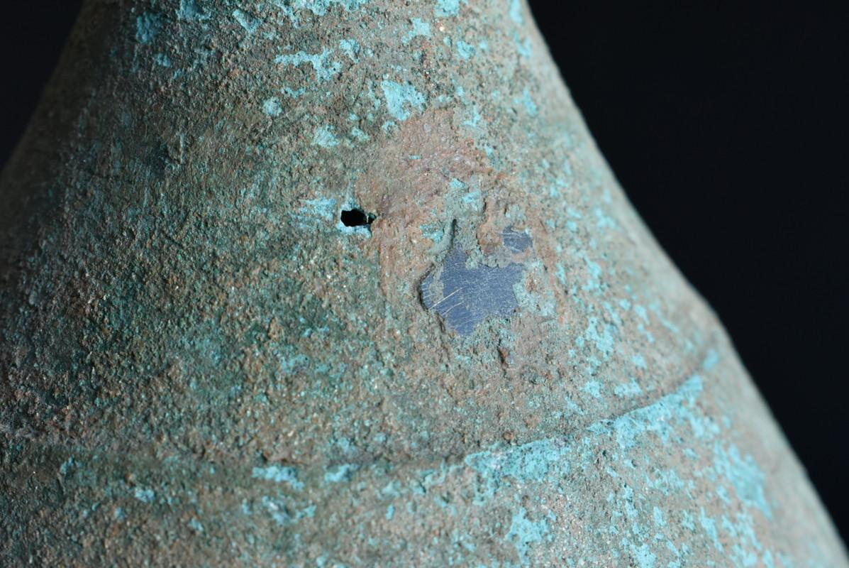 Korean Antique Bronze Vase / 918－1392 / Wabi-Sabi Vase / Excavation 10