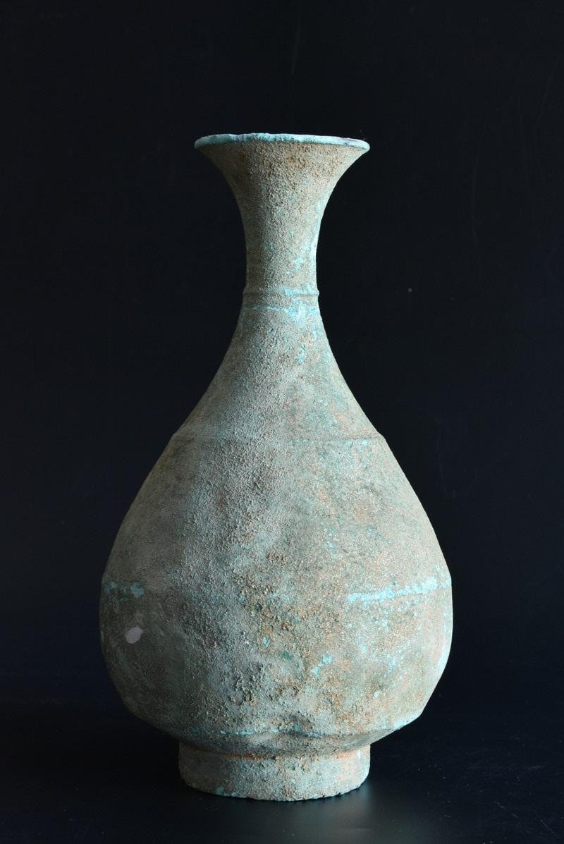 Korean Antique Bronze Vase / 918－1392 / Wabi-Sabi Vase / Excavation 1