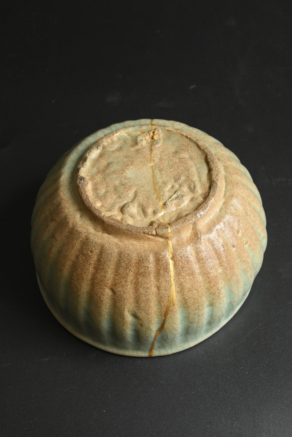 Bol à thé coréen antique en céladon / période Goryeo / vers le 12e siècle/kin-tsugi en vente 7