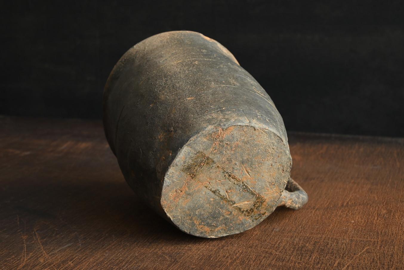 Korean antique cup-shaped earthenware/excavated earthenware/hard earthenware For Sale 6