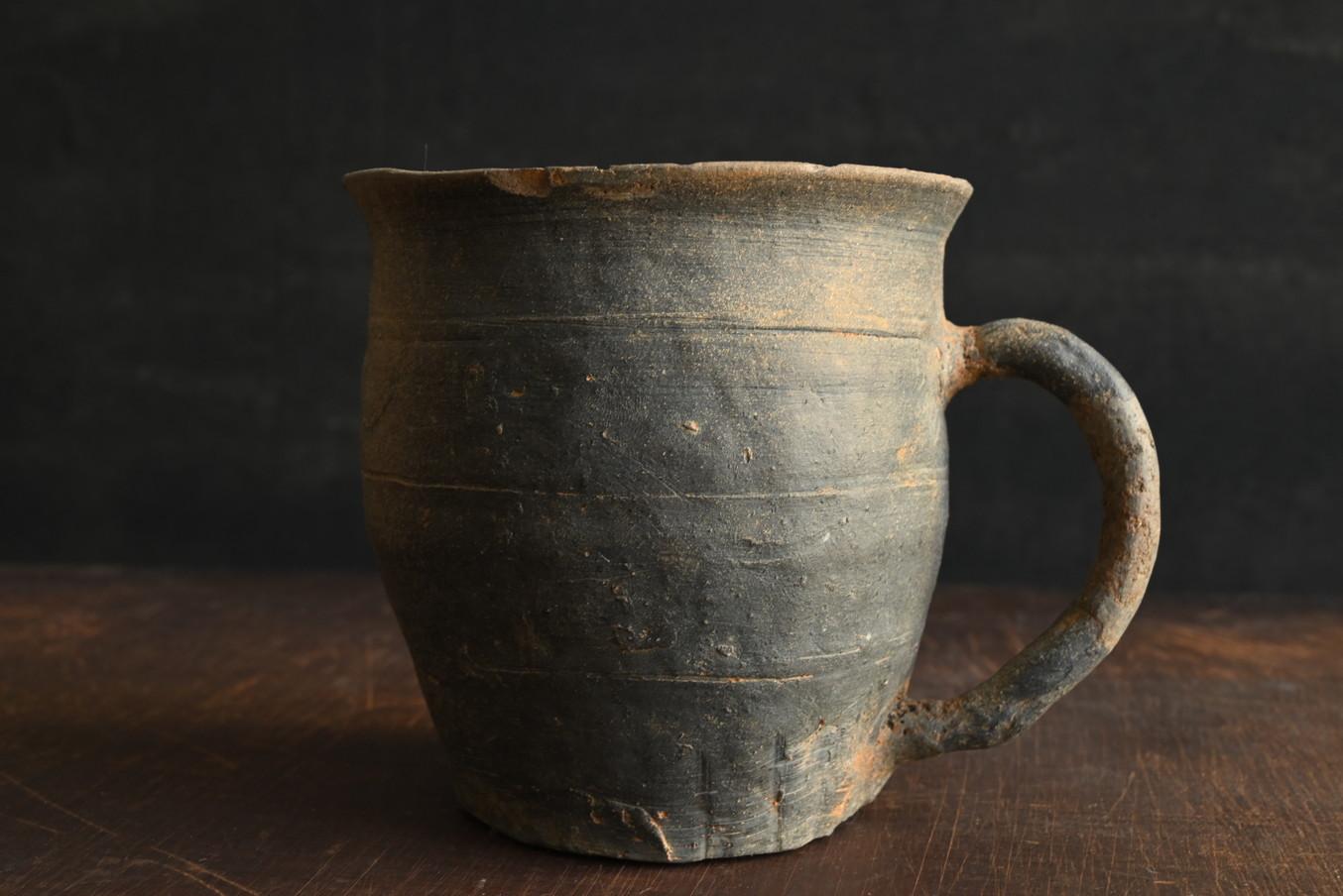 South Korean Korean antique cup-shaped earthenware/excavated earthenware/hard earthenware For Sale