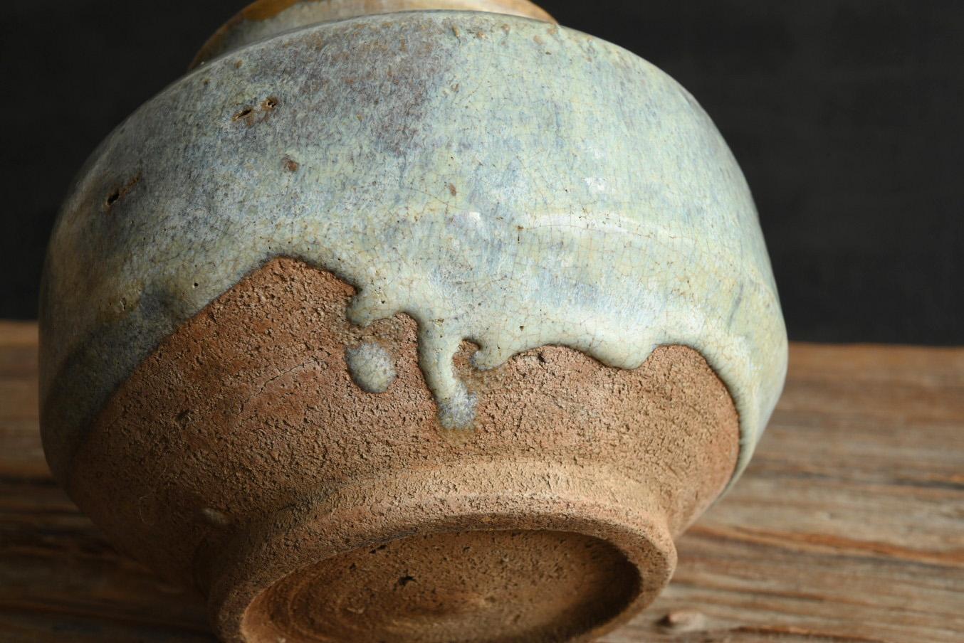 Korean antique pottery jar/17th-19th century/Beautiful glazed /Joseon Dynasty For Sale 5