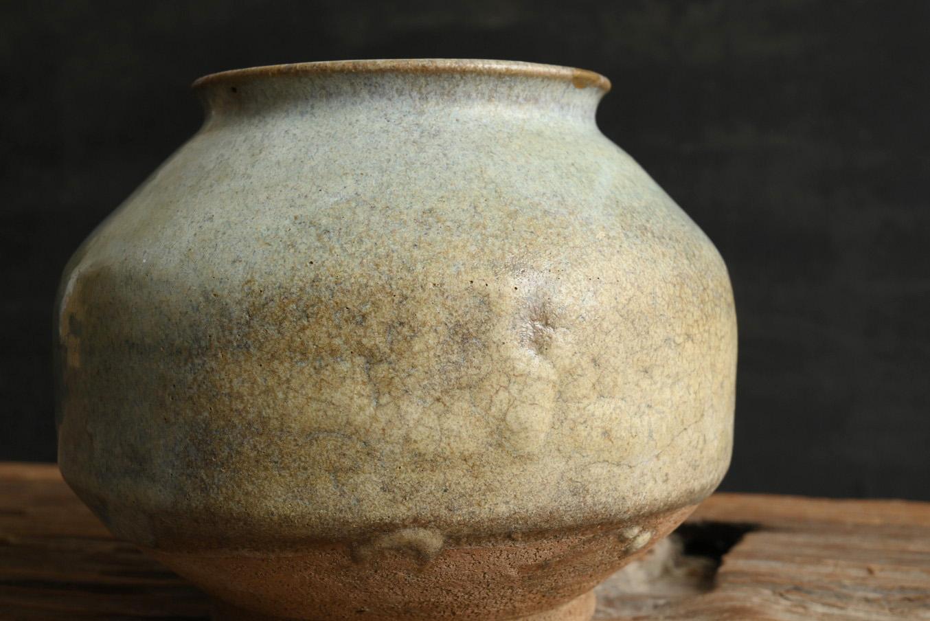 Korean antique pottery jar/17th-19th century/Beautiful glazed /Joseon Dynasty For Sale 7
