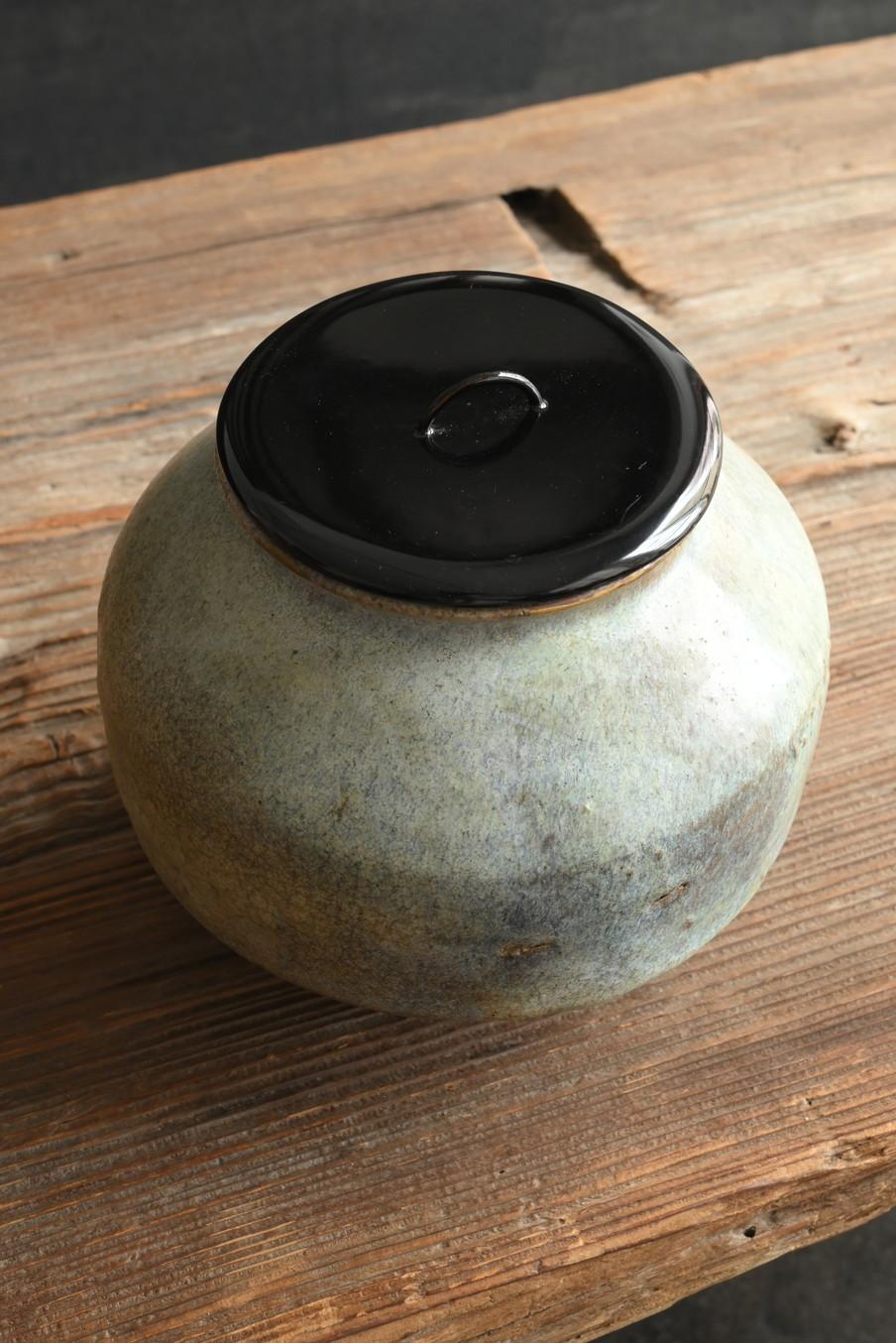 Korean antique pottery jar/17th-19th century/Beautiful glazed /Joseon Dynasty For Sale 11