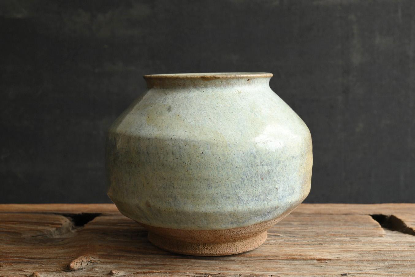 Korean antique pottery jar/17th-19th century/Beautiful glazed /Joseon Dynasty In Good Condition For Sale In Sammu-shi, Chiba
