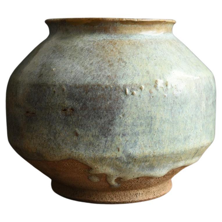 Korean antique pottery jar/17th-19th century/Beautiful glazed /Joseon Dynasty