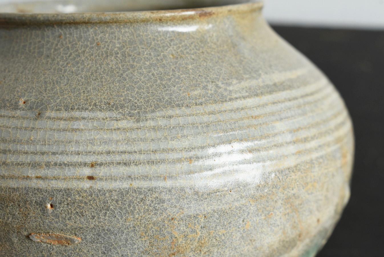 Korean Antique Pottery Jar/Joseon Dynasty/15-16th Century/Beautiful Vase 7