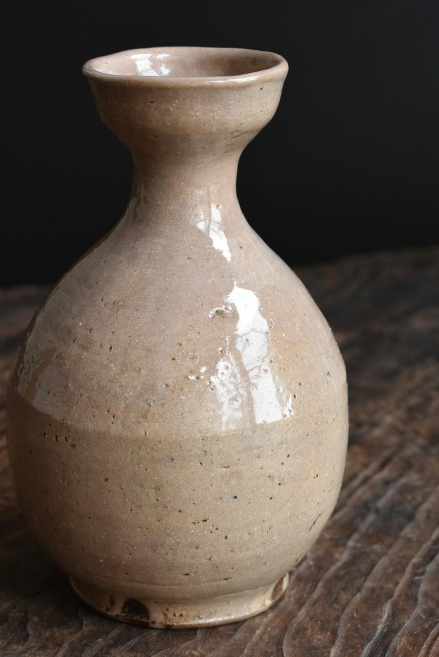 Korean Antique Pottery / Joseon Dynasty 18th Century / Beautiful Glazed Bottle 5