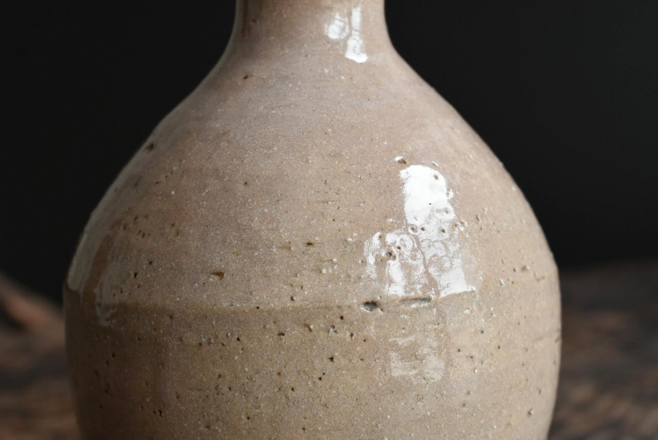 Korean Antique Pottery / Joseon Dynasty 18th Century / Beautiful Glazed Bottle 6