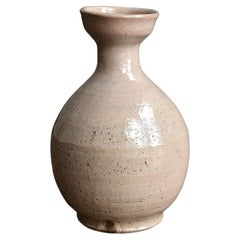 Korean Antique Pottery / Joseon Dynasty 18th Century / Beautiful Glazed Bottle