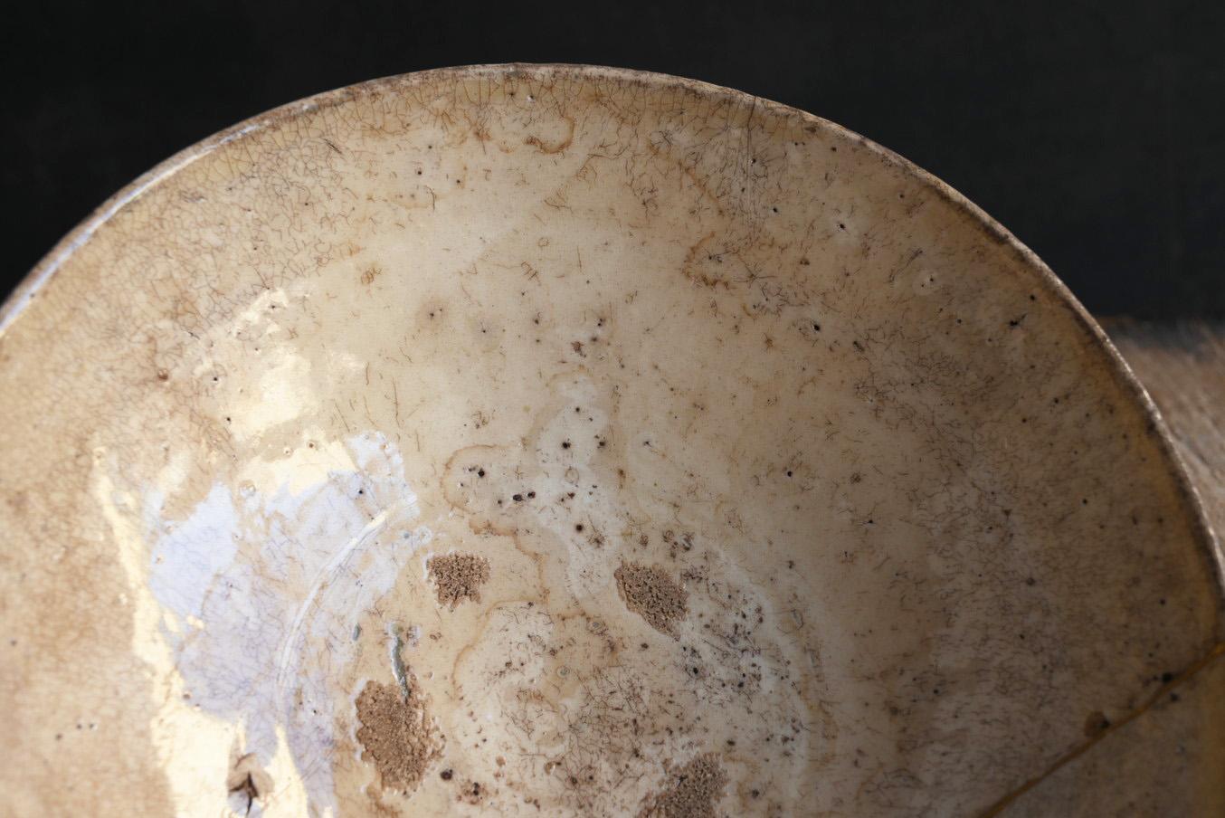 Koreanische antike Wabisabi-Teeschale aus Keramik/Joseon-Periode/15. JahrhundertKintsugi im Angebot 3