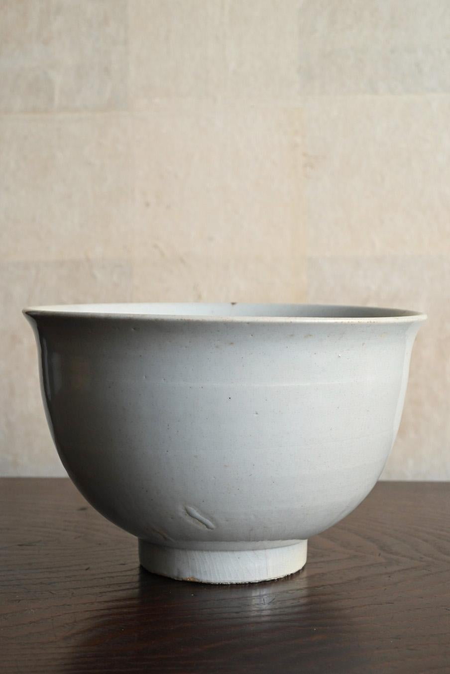 18th Century and Earlier Korean antique white porcelain bowl/Joseon Dynasty/15th to 19th century