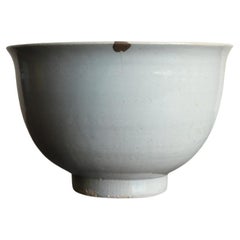 Koreanische antike weiße Porzellanschale/Joseon Dynasty/15. bis 19. Jahrhundert