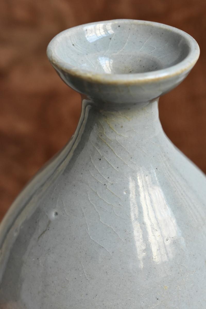 Korean Antique White Porcelain Vase / Beautiful Shape / Late 18th Century 13