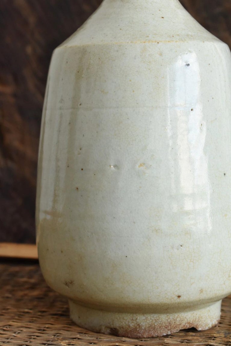 Korean Antique White Porcelain Vase / Nice Shaped Vase / Late 18th