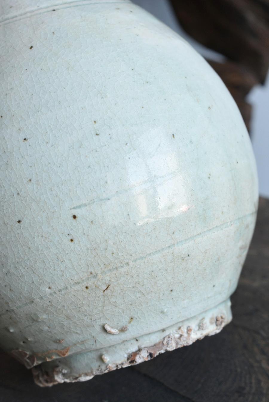 Korean Antique White Porcelain Vase /Vase with a Sense of Transparency/1750-1850 9