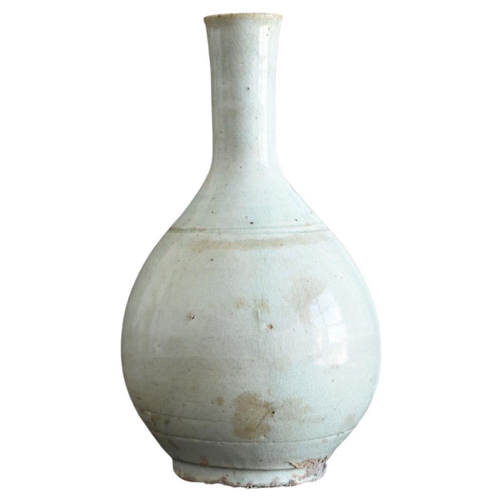 Koreanische antike weiße Koreanische Porzellanvase /Vase mit einem Gefühl der Transparenz/1750-1850