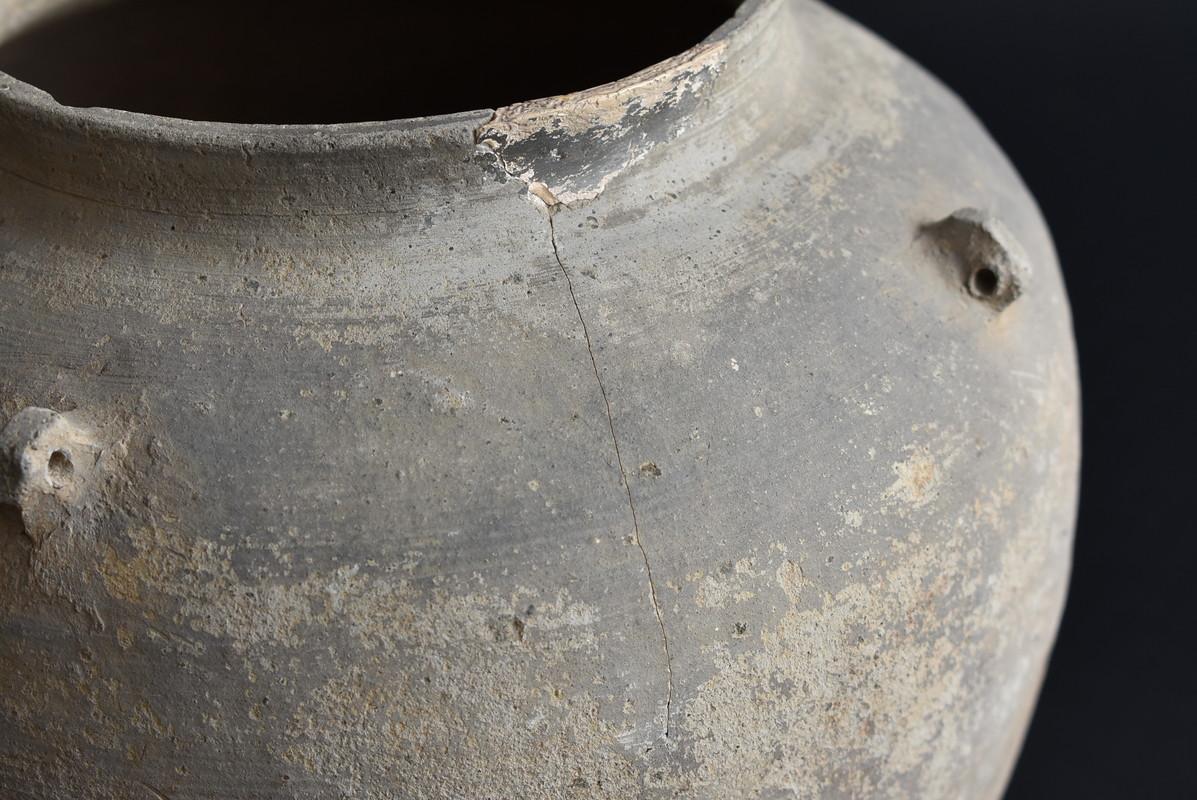 Korean Beautiful Ancient Pottery Pot / Excavated Pottery / 5th-6th Centuries In Good Condition In Sammu-shi, Chiba