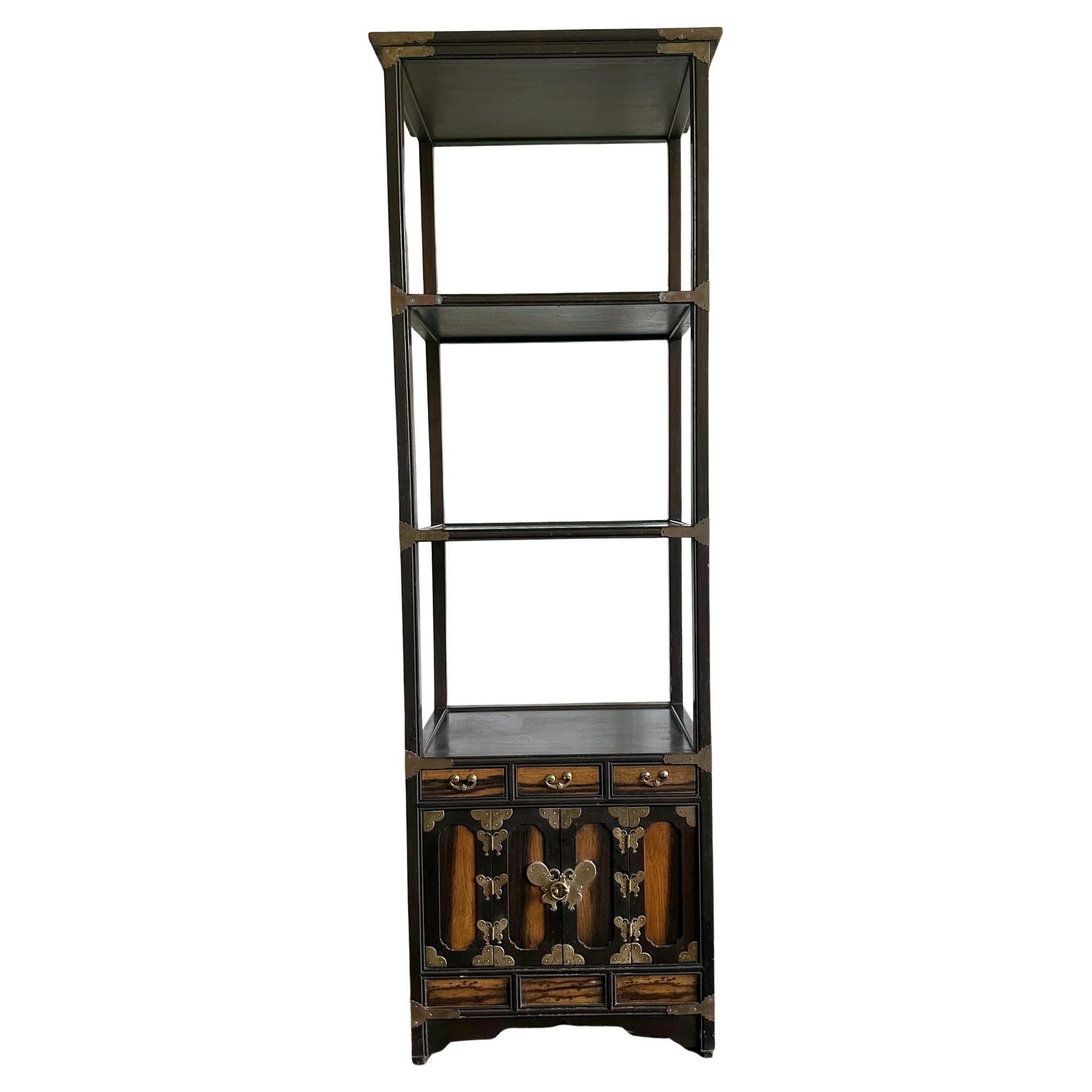 Korean Book Shelf Etagere Late Joseon Dynasty For Sale