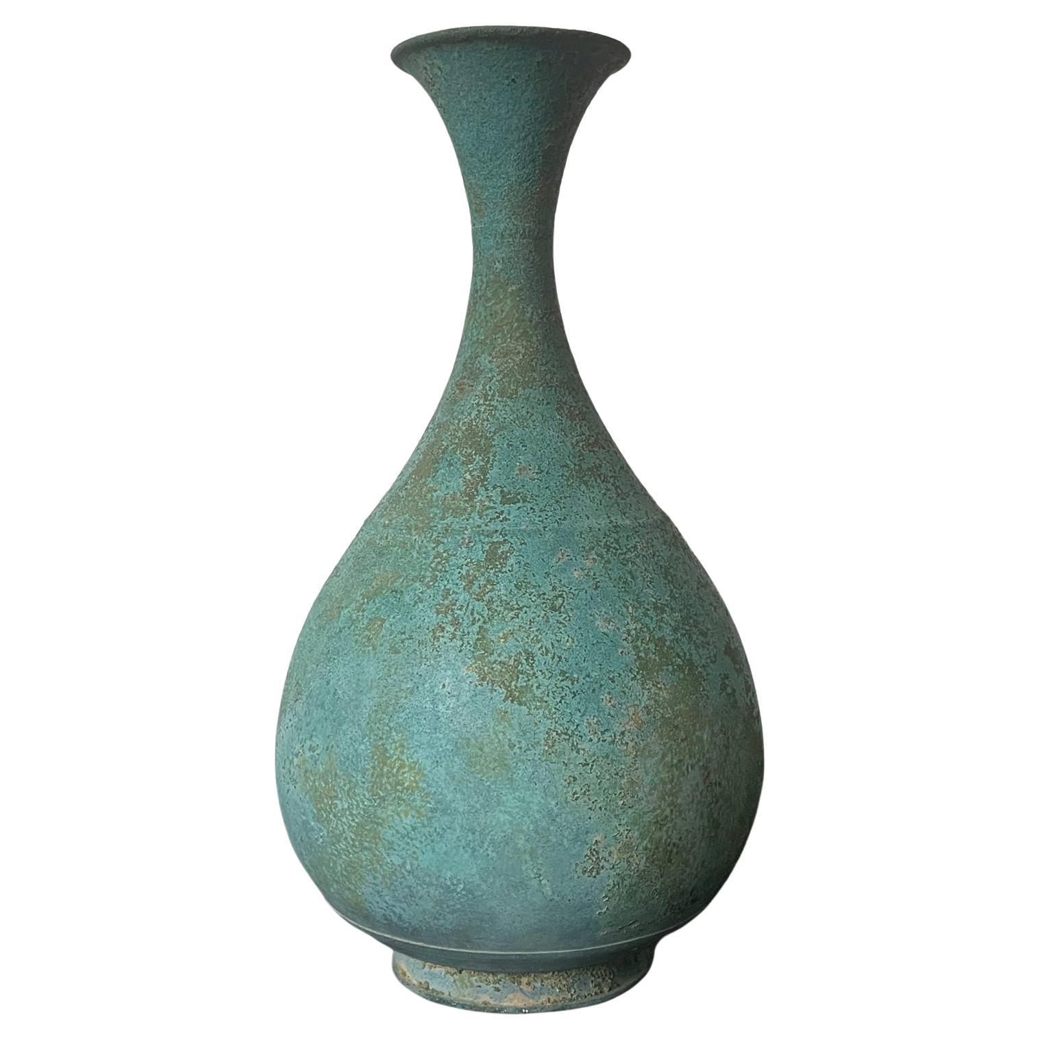 Korean Bronze Bottle Goryeo Dynasty For Sale