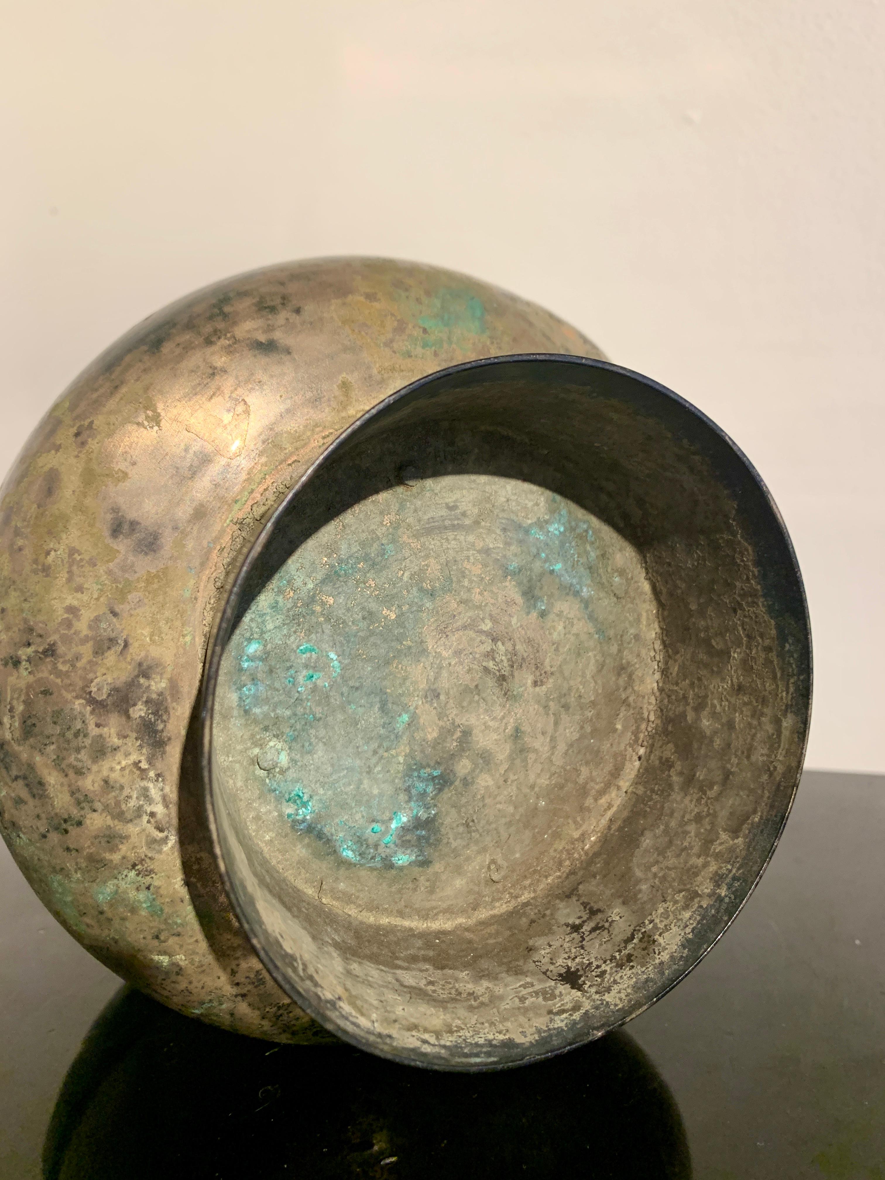 Korean Bronze or Brass Covered Bowl, Late Goryeo, 12th-13th Century, Korea 5