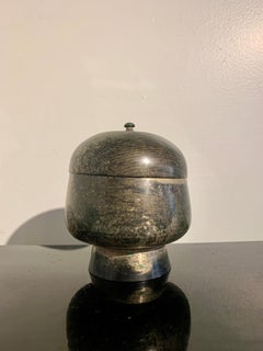 Korean Bronze or Brass Covered Bowl, Late Goryeo, 12th-13th Century, Korea