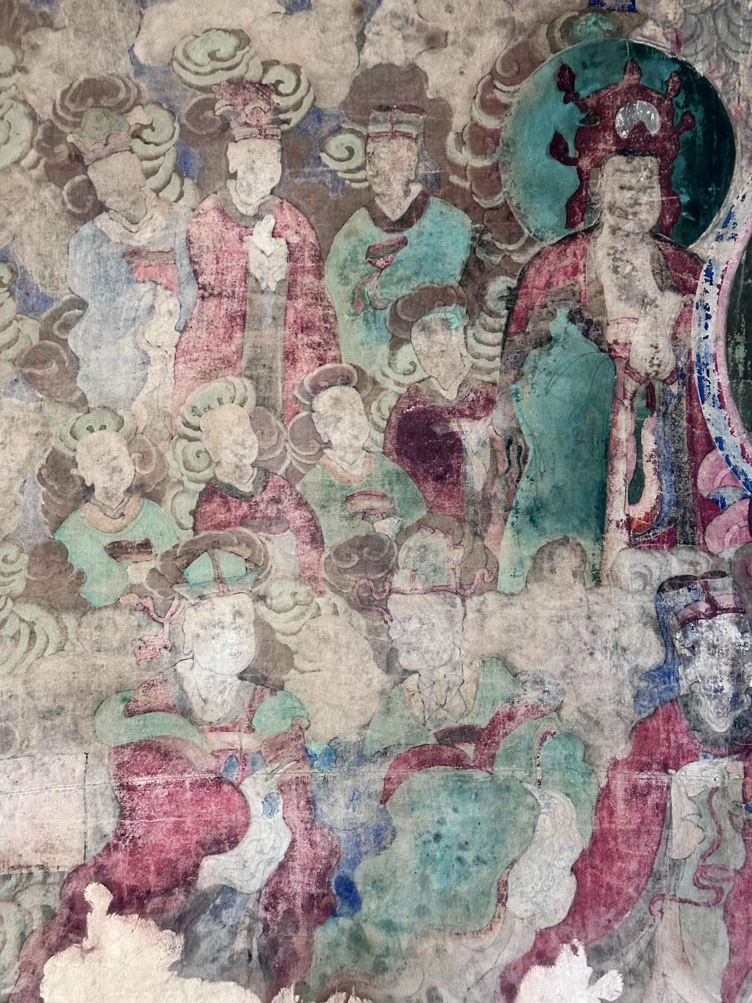 Pintura en pergamino del templo budista coreano Sinjung T'aenghwa Dinastía Joseon en venta 2