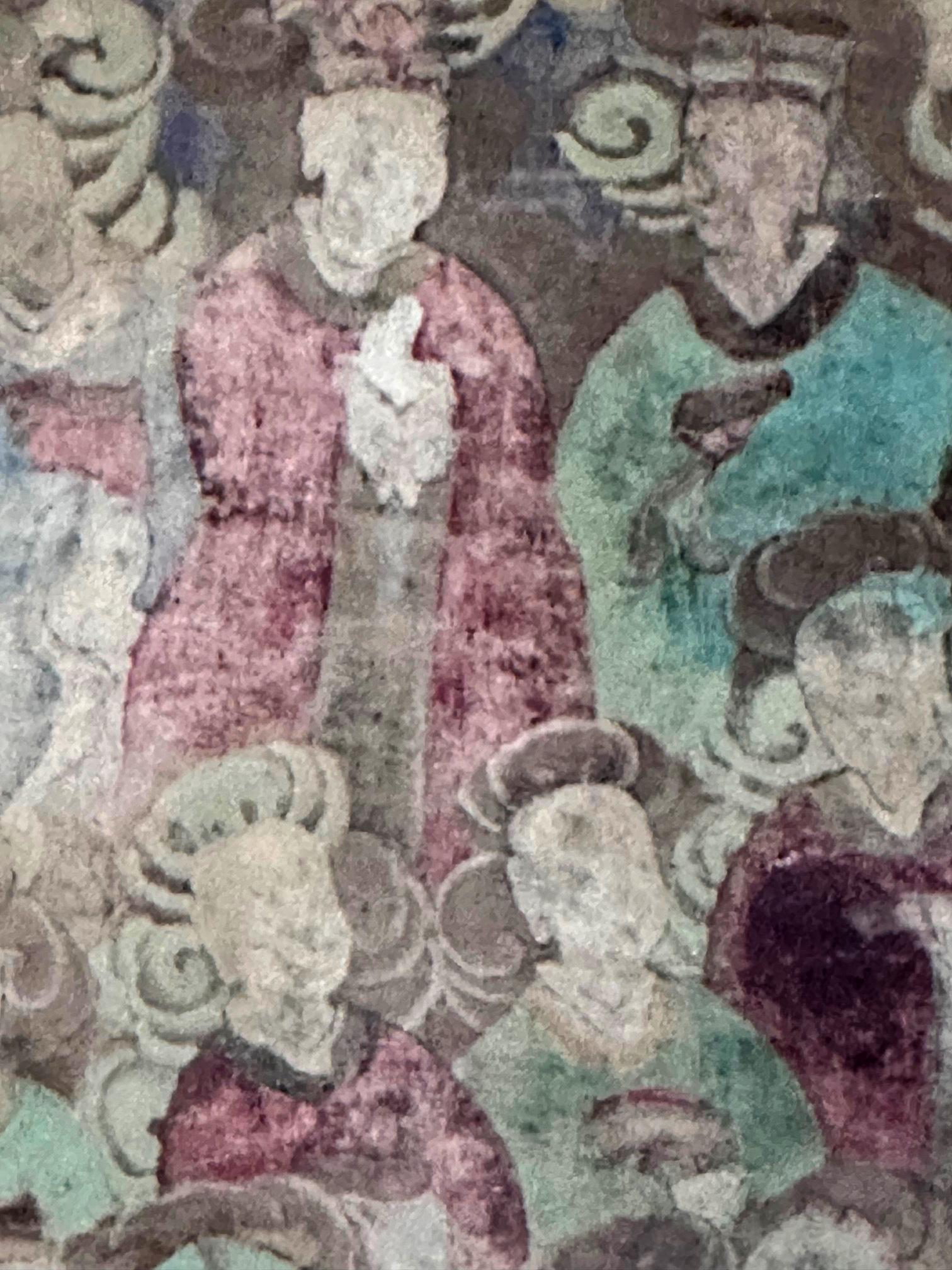 Pintura en pergamino del templo budista coreano Sinjung T'aenghwa Dinastía Joseon en venta 3