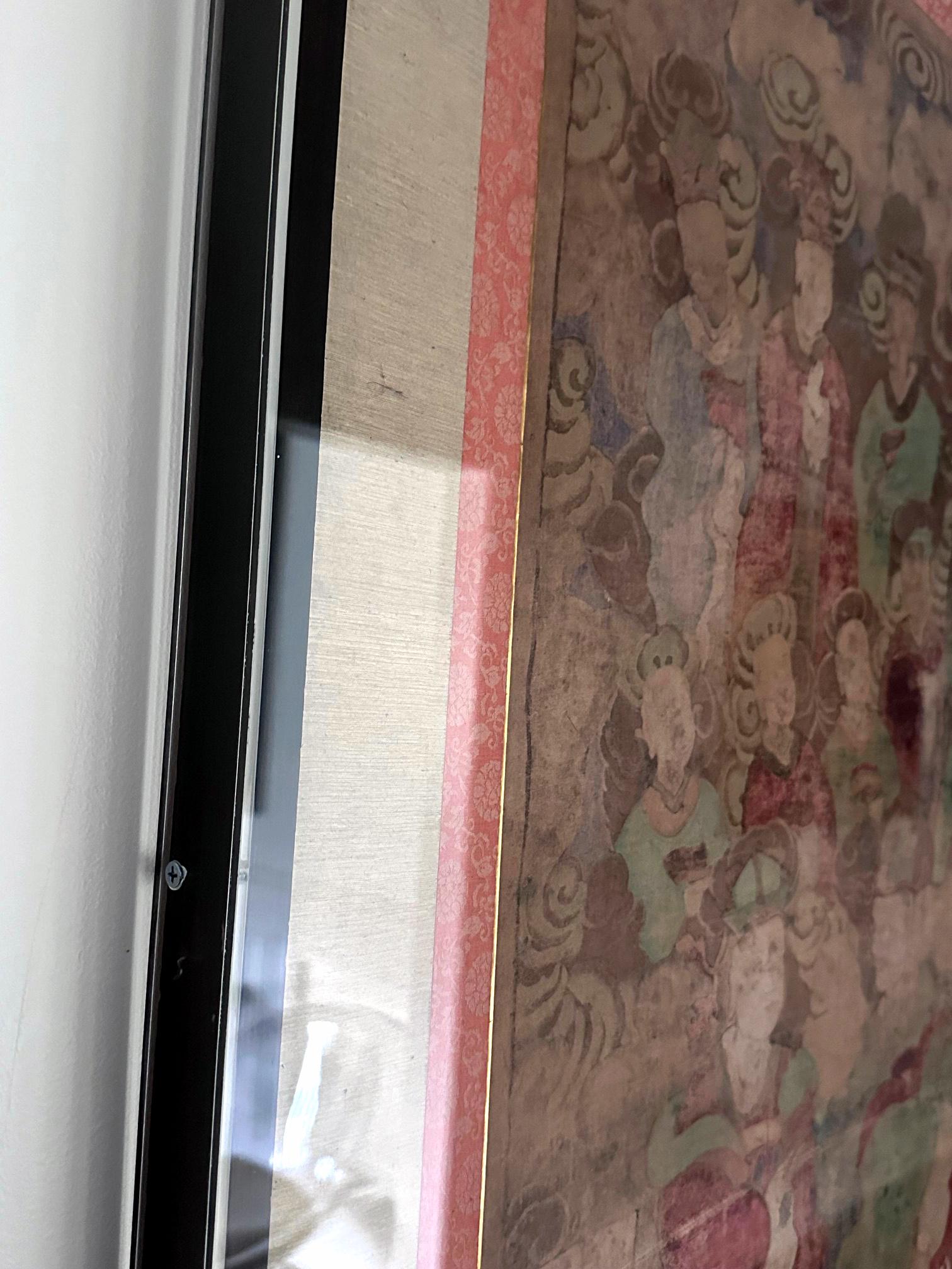 Pintura en pergamino del templo budista coreano Sinjung T'aenghwa Dinastía Joseon en venta 7