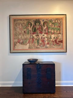 Korean Buddhist Temple Scroll Painting Sinjung T'aenghwa Joseon Dynasty