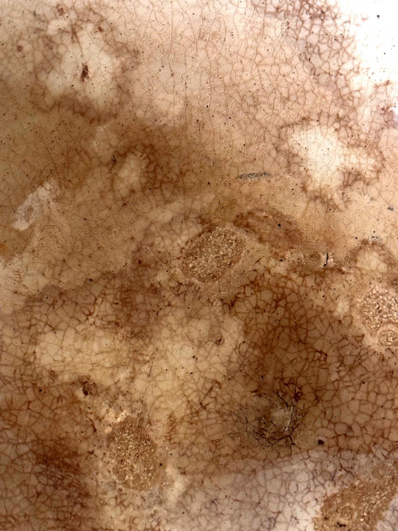 Koreanische Buncheong Teeschale aus Keramik mit weißer Glasur aus der Joseon Dynasty im Angebot 13