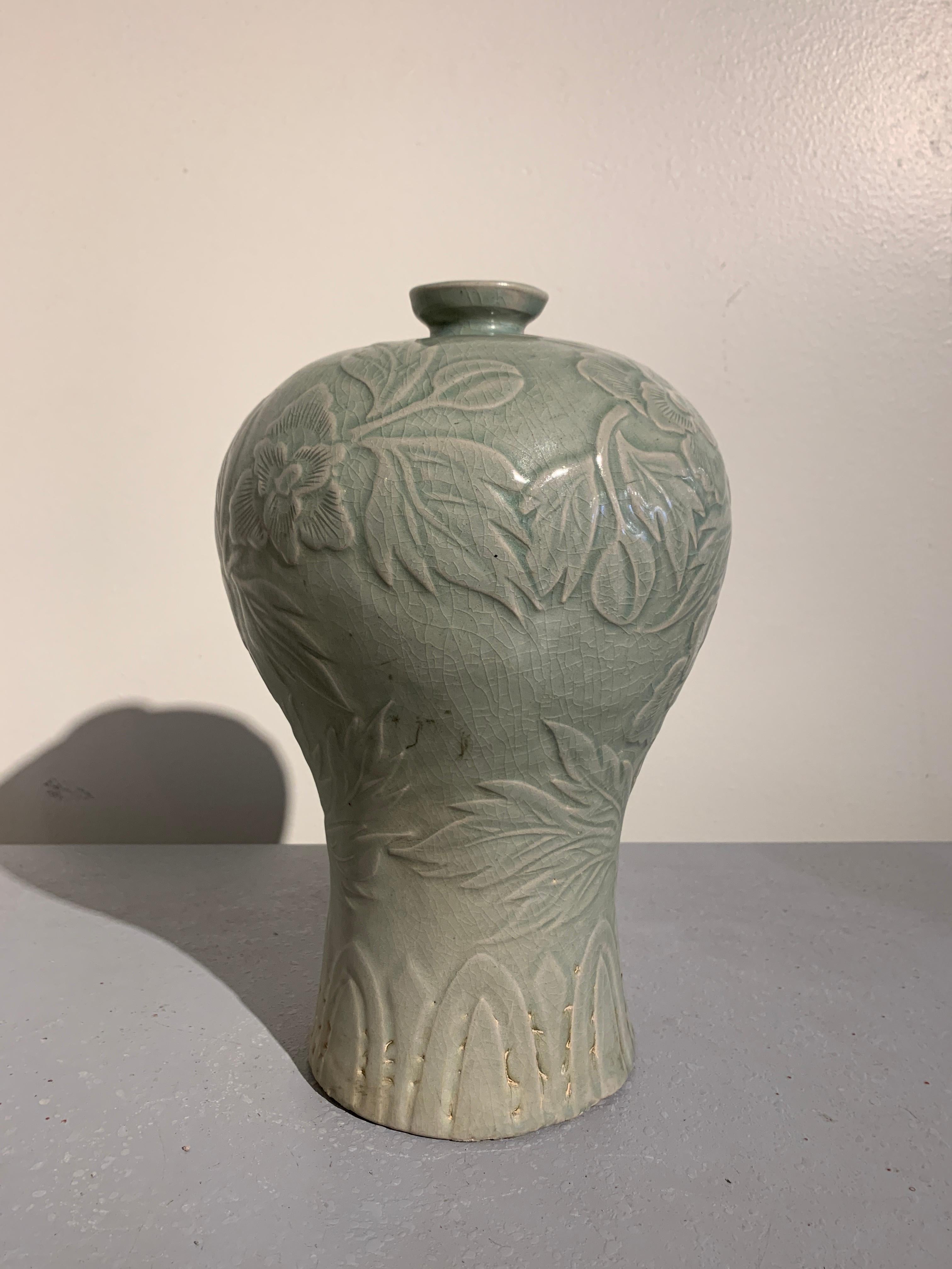 antique celadon vase