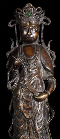 Korean Cast Bronze Buddhist Figure, Late Joseon Period, 18th–19th Century